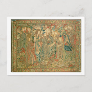 Adoration of the Christ child (Tapestry) Postcard