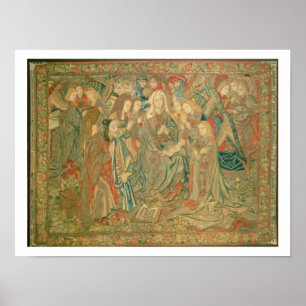 Adoration of the Christ child  (Tapestry) Poster