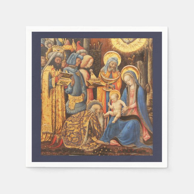Adoration of the Kings  (Adorazione dei Magi) Napkin (Front)