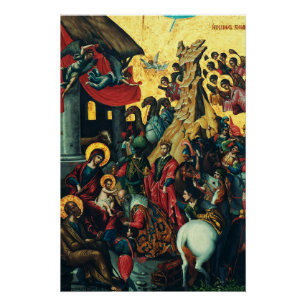 Adoration of the Kings by Michele Damaschino Poster