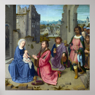 Adoration of the Kings - Gerard David - c1475 Poster