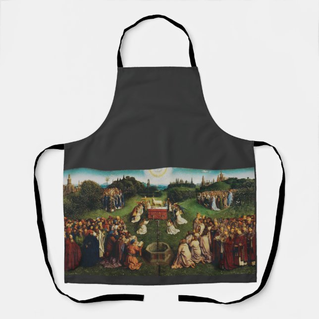 Adoration of the Lamb by Jan van Eyck Apron (Front)