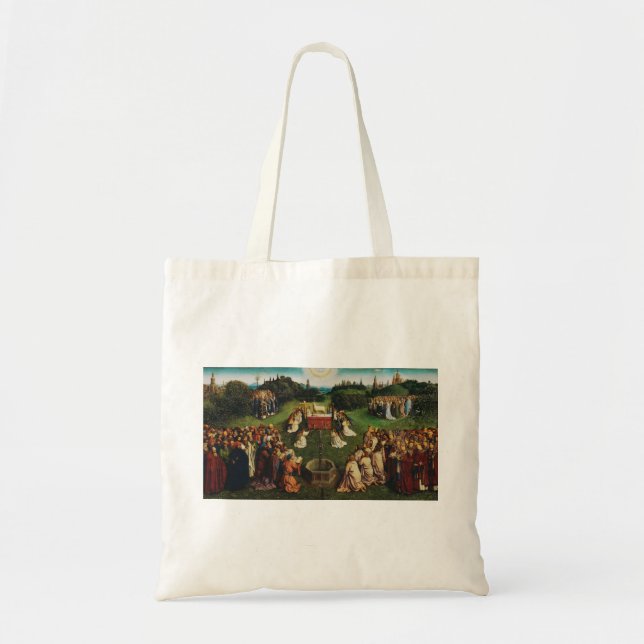Adoration of the Lamb by Jan van Eyck Tote Bag (Front)