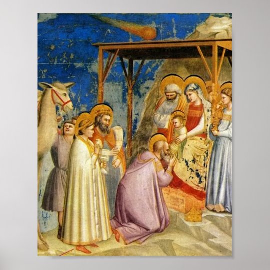 Adoration Of The Magi 1305 Giotto Poster | Zazzle.co.uk