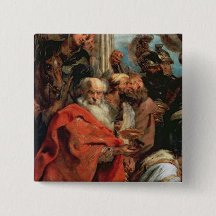 Adoration of the Magi, 1624 15 Cm Square Badge