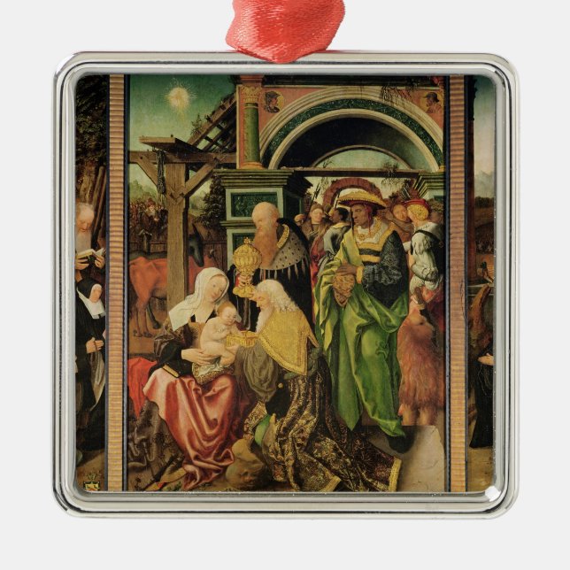 Adoration of the Magi 2 Metal Tree Decoration (Front)