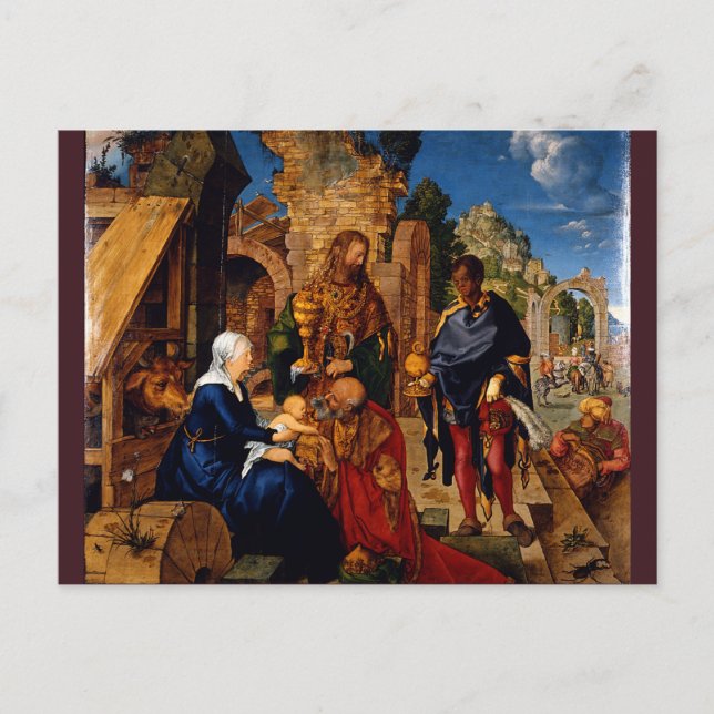 Adoration of the Magi by Albrecht Durer Postcard (Front)