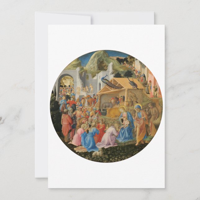 Adoration of the Magi by Fra Angelico and Filippo  Invitation (Front)
