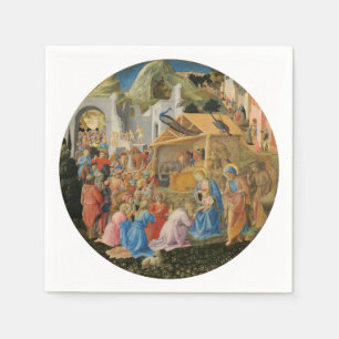 Adoration of the Magi by Fra Angelico and Filippo Napkin