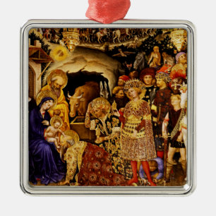 Adoration of the Magi by Gentile da Fabriano Metal Tree Decoration