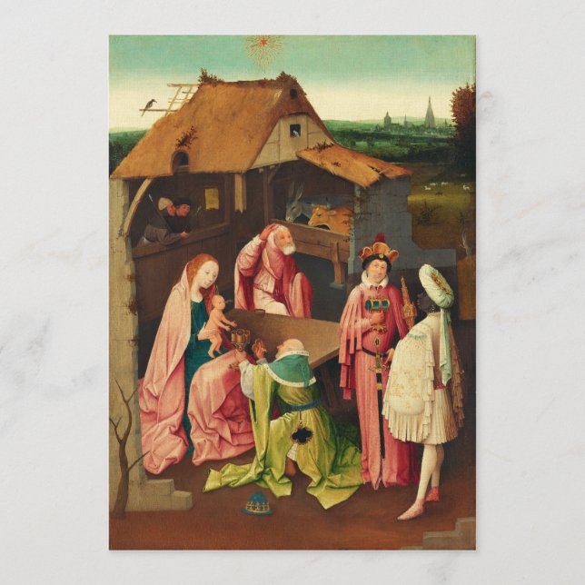 Adoration of the Magi by Hieronymus Bosch Invitation (Front)