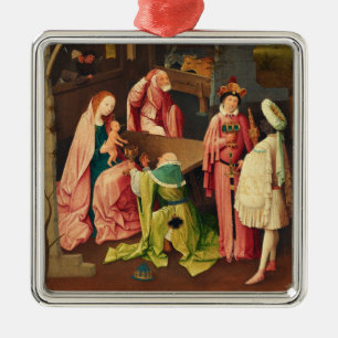 Adoration of the Magi by Hieronymus Bosch Metal Tree Decoration