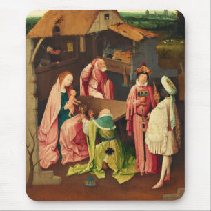 Adoration of the Magi by Hieronymus Bosch Mouse Mat