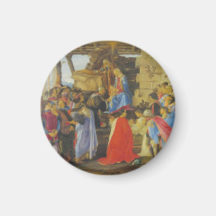 Adoration of the Magi by Sandro Botticelli 1475 Magnet