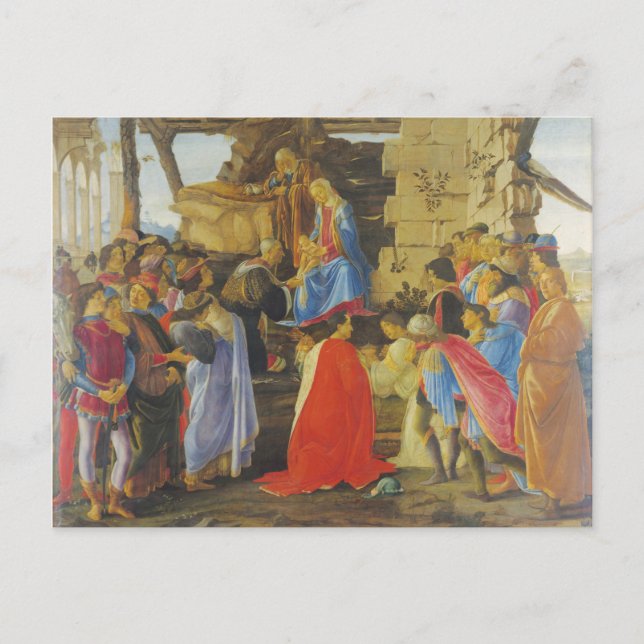 Adoration of the Magi by Sandro Botticelli 1475 Postcard (Front)