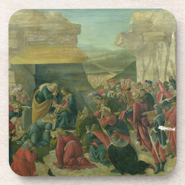 Adoration of the Magi, c.1480 (tempera on panel) ( Coaster (Front)