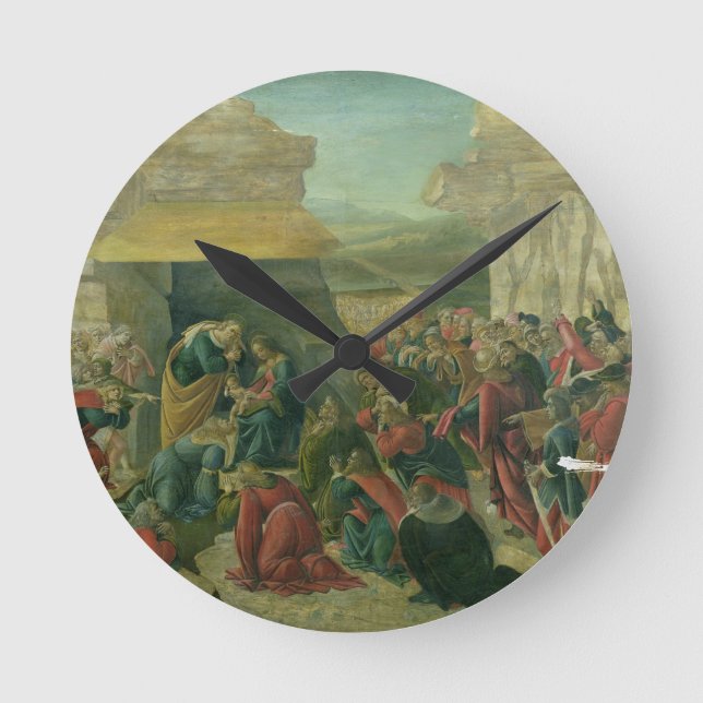 Adoration of the Magi, c.1480 (tempera on panel) ( Round Clock (Front)