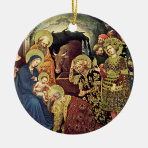 Adoration of the Magi Ceramic Tree Decoration