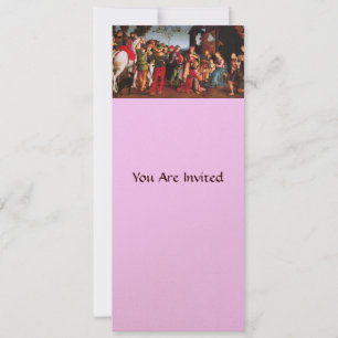 ADORATION OF THE MAGI champagne Invitation