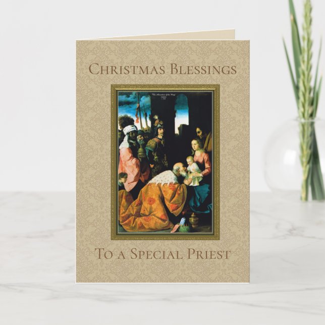 Adoration of the Magi Christmas Epiphany Holiday Card (Front)