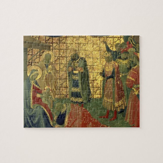 Adoration of the Magi, detail from a predella pane Jigsaw Puzzle (Horizontal)