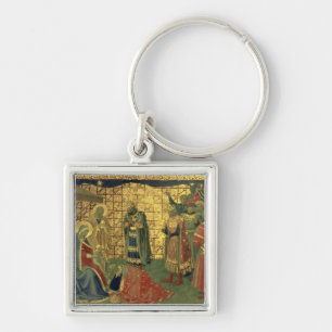 Adoration of the Magi, detail from a predella pane Key Ring