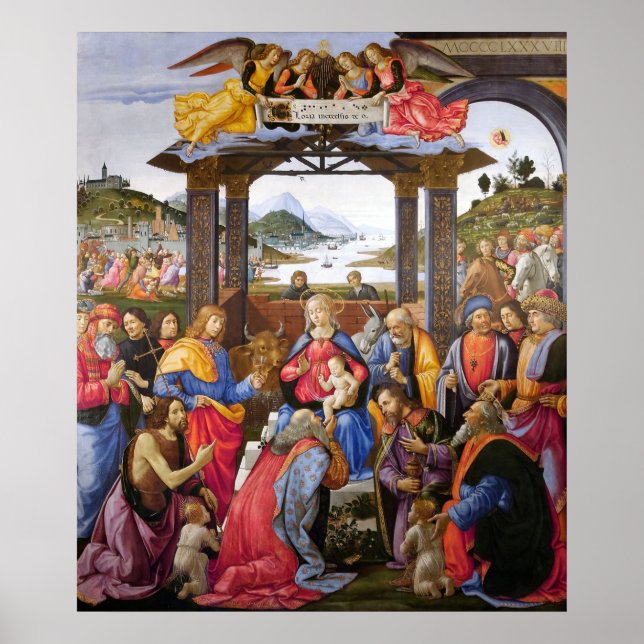 Adoration of the Magi - Domenico Ghirlandaio Poster (Front)