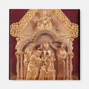 Adoration of the Magi, gabled end Magnet