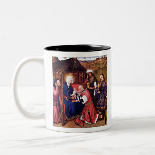 Adoration of the Magi - Jacques Daret - c1435 Two-Tone Coffee Mug