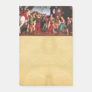 ADORATION OF THE MAGI NATIVITY PARCHMENT POST-IT NOTES