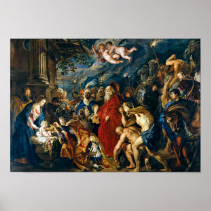 Adoration of the Magi   Peter Paul Rubens   Poster