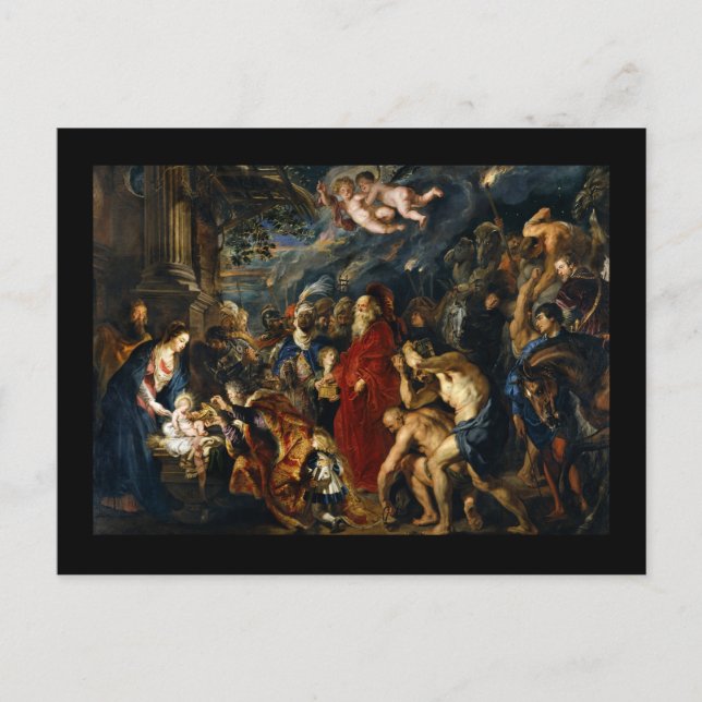 Adoration of the Magi Postcard (Front)