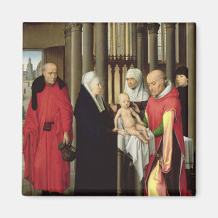 Adoration of the Magi: Right wing of triptych Magnet