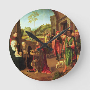Adoration of the Magi Round Clock