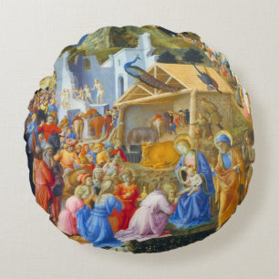 ADORATION OF THE MAGI ROUND CUSHION