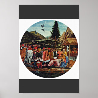 Adoration Of The Magi, Tondo By Domenico Veneziano Poster