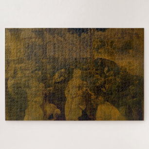 Adoration of the Magi-Unfinished by Leonardo da V. Jigsaw Puzzle
