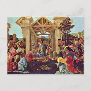 Adoration Of The Magi (Washington) By Botticelli Postcard