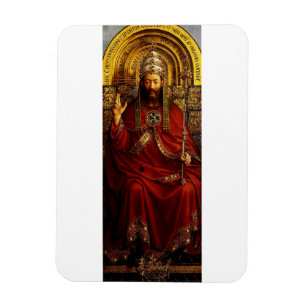 Adoration of the Mystic Lamb by Jan van Eyck Magnet
