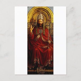 Adoration of the Mystic Lamb by Jan van Eyck Postcard