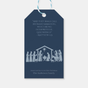 Adoration of the Nativity Gift Tag - Manger Scene