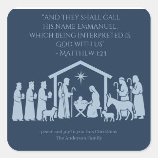 Adoration of the Nativity Sticker – Manger Scene