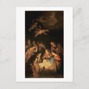 Adoration of the Shepherds, 1617 (oil on canvas) Postcard