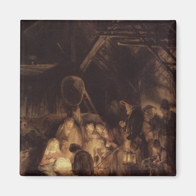 Adoration of the Shepherds, 1646 Magnet (Front)