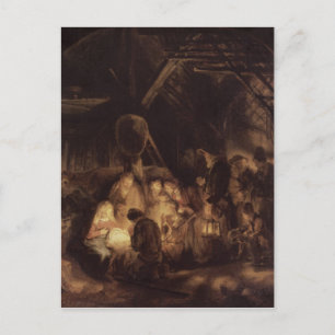 Adoration of the Shepherds, 1646 Postcard