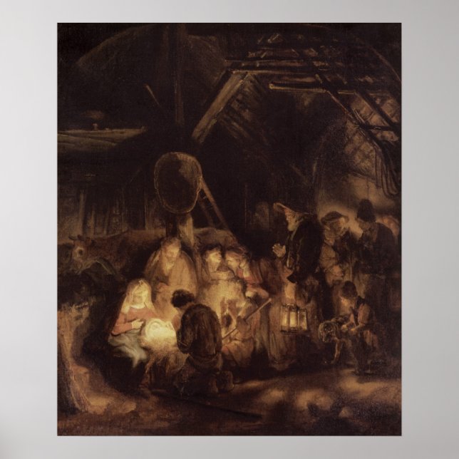 Adoration of the Shepherds, 1646 Poster (Front)
