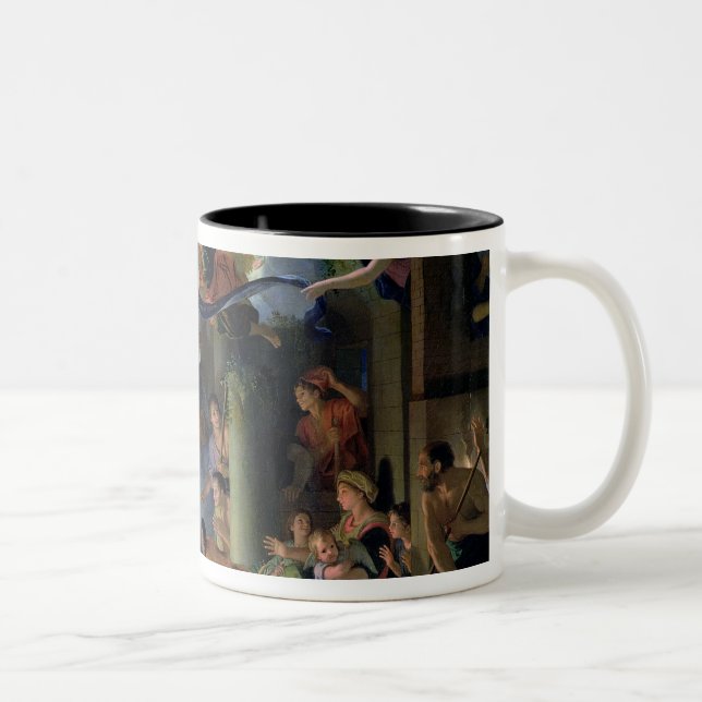 Adoration of the Shepherds, 1689 Two-Tone Coffee Mug (Right)