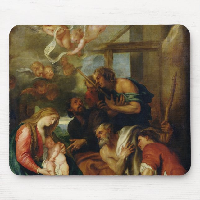Adoration of the Shepherds 2 Mouse Mat (Front)