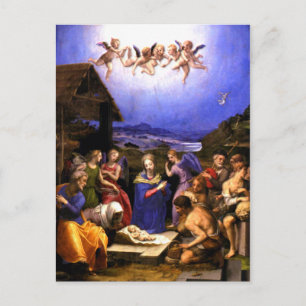Adoration of the Shepherds - Bronzino - Italian Postcard