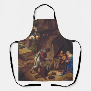 Adoration of the Shepherds by Giorgione Art Apron